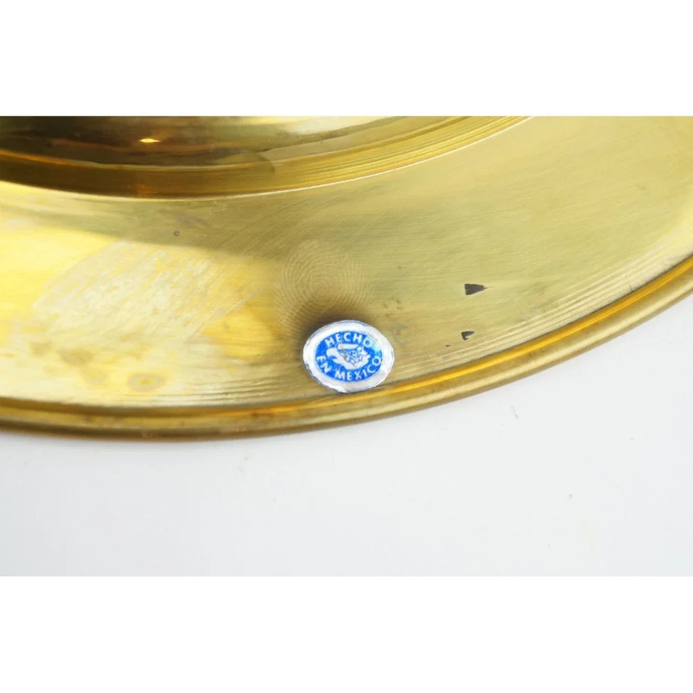 Unbranded Brass Charger Plates Unisex OS Gold Set of 4 Made in‎ Mexico Good